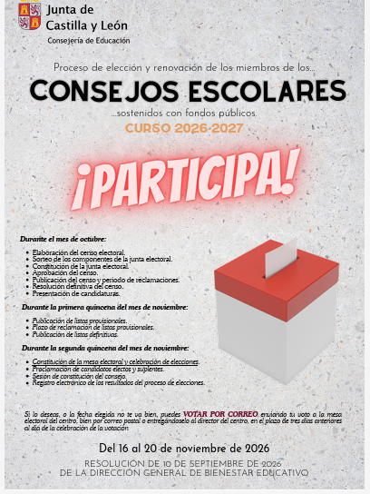 cartel consejos escolares